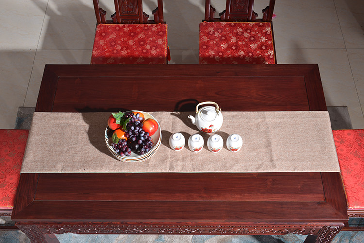 进口红木材质老挝红酸枝方餐桌古典家具